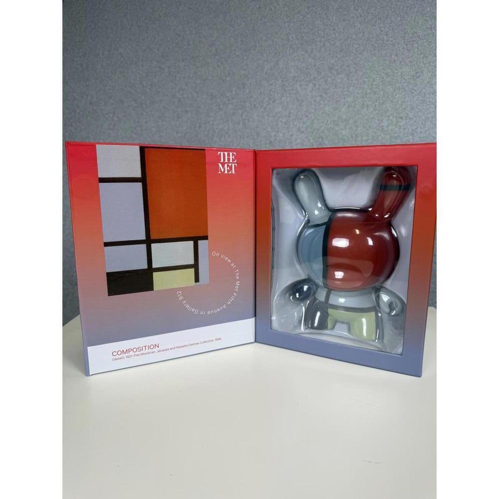 NEW Kid Robot & The Met Masterpiece 8 inch Piet Mondrian Dunny, Edition of 1110